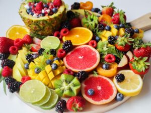 Colorful anti-inflammatory foods on a table for chronic pain management in Plano TX