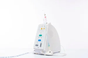 Medical illustration of an intrathecal pain pump used for chronic pain management in Plano TX